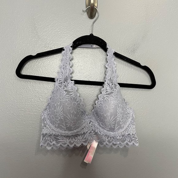 PINK Victoria's Secret Other - PINK VICTORIA'S SECRET light blue lightly lined lace bralette size S